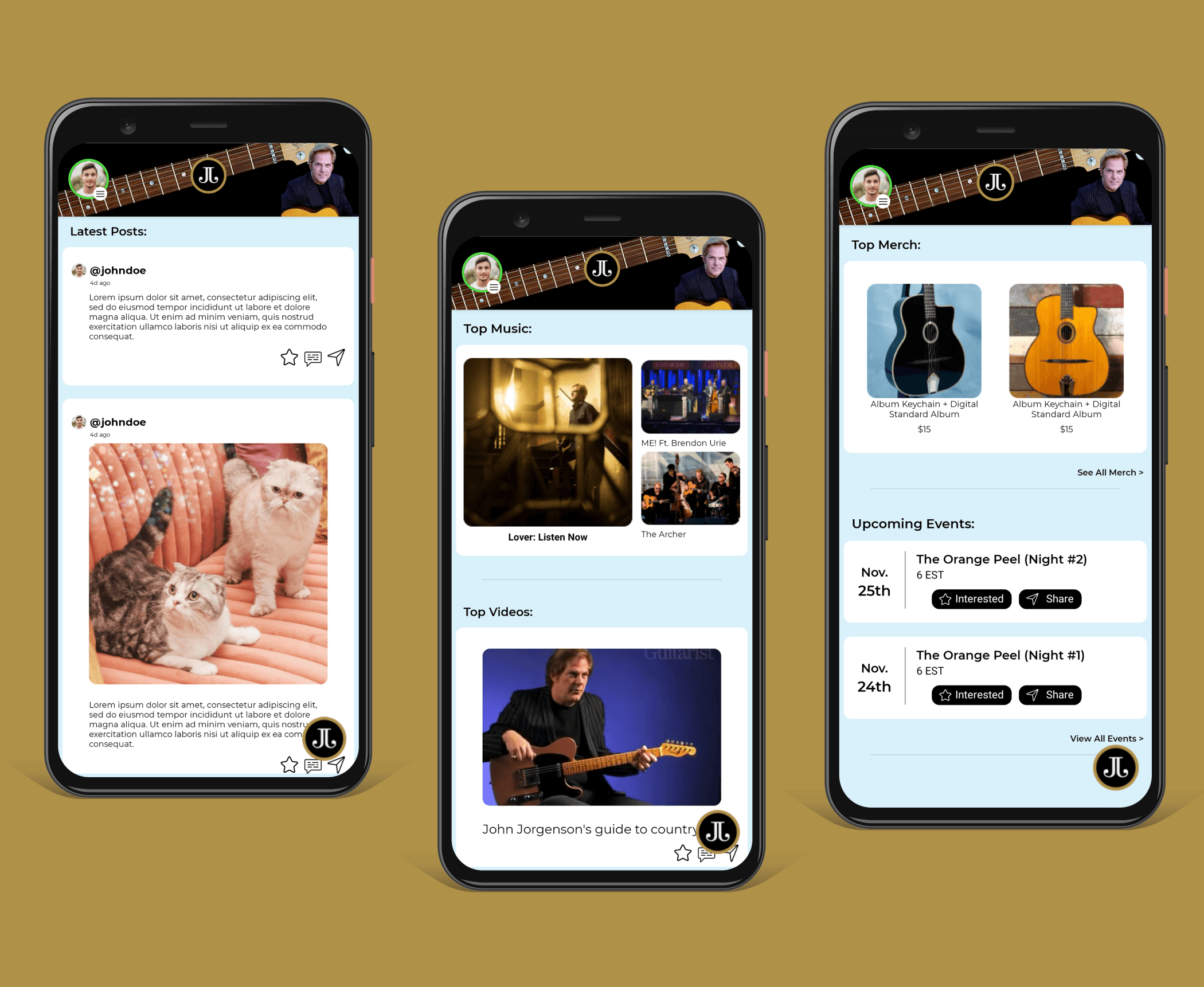 Artist and Fan Music Community App