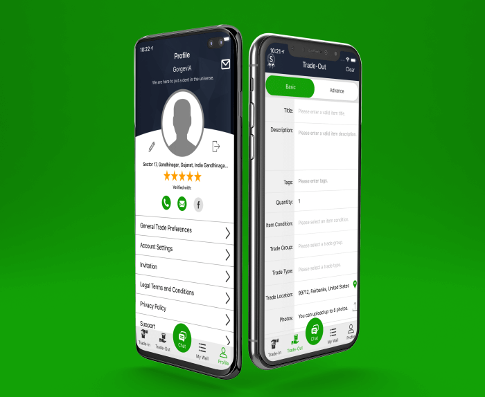 Item Trading Market place App