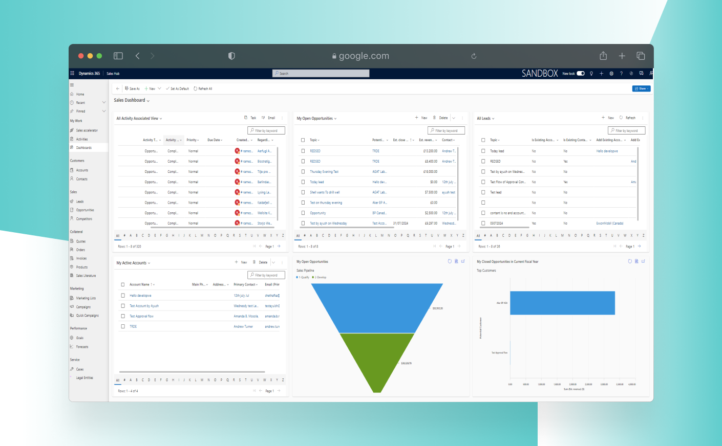 D365 Sales CRM For Oil & Gas Company