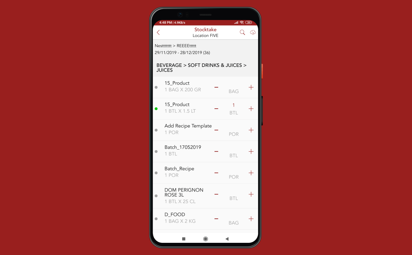 Order And Stock App Company
