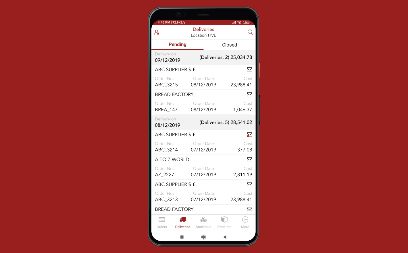Order And Stock App Solutions
