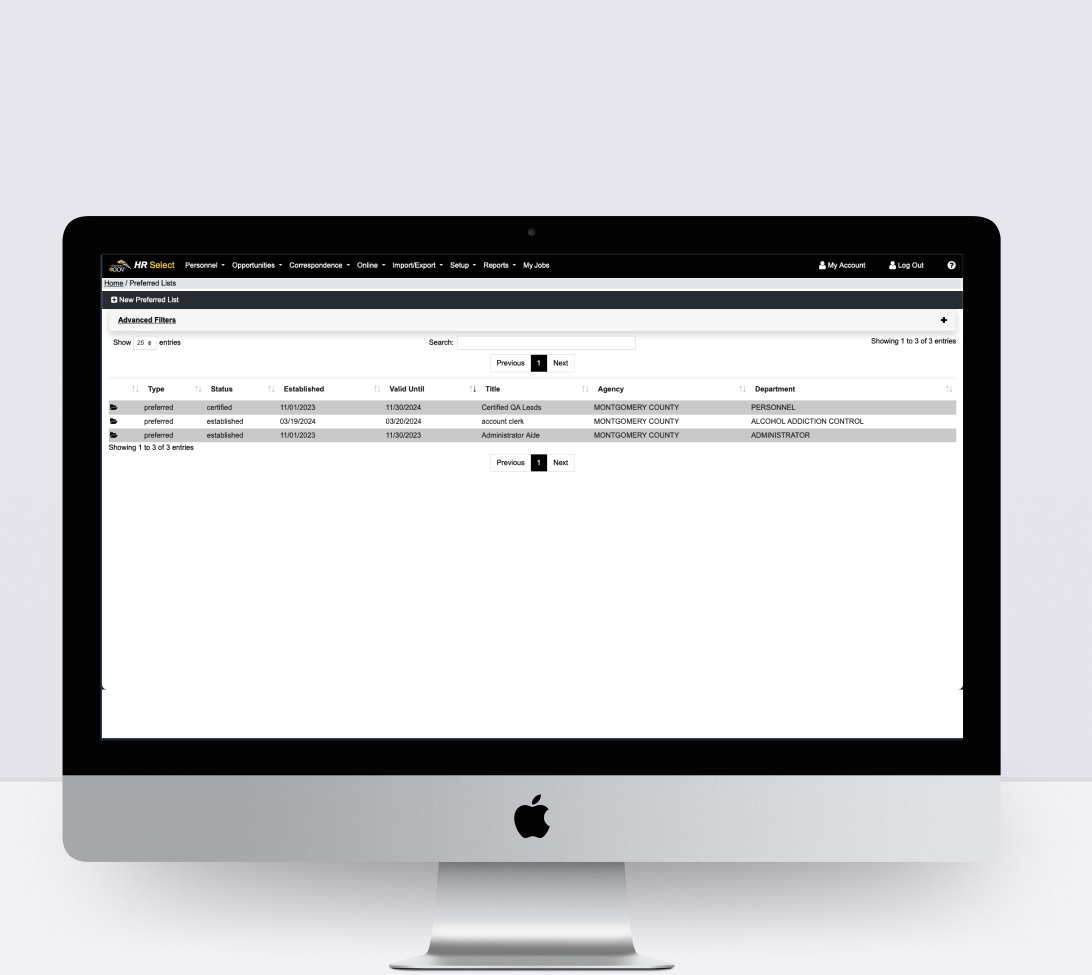 USA Civil Services Application Portal