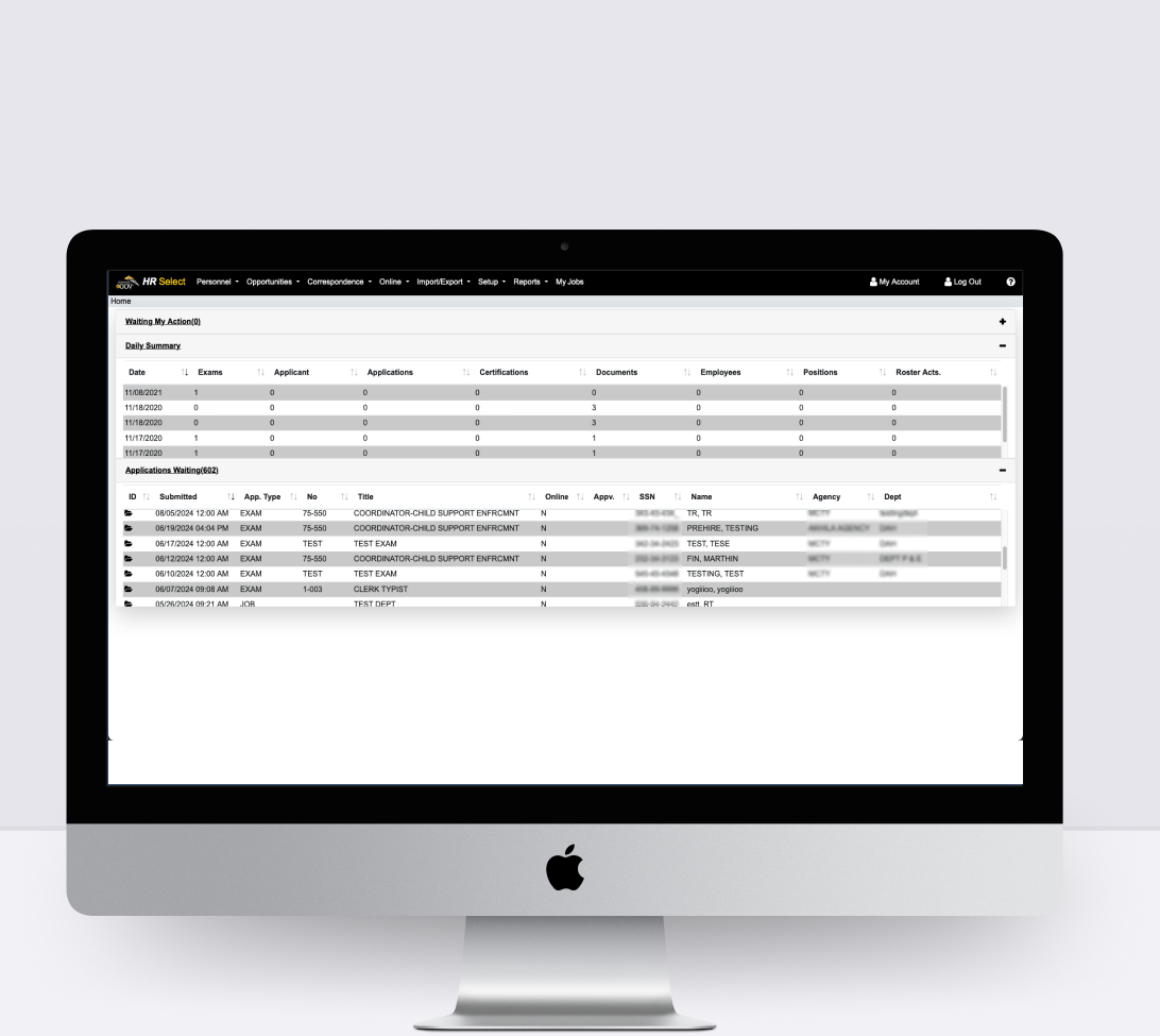 USA Civil Services Application Portal
