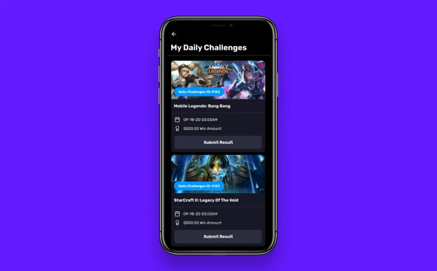 eSports Gaming Mobile App_C